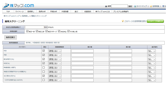 株式投資で割安株を見つけるのに役立つスクリーニングとは マネしたい だれでも資産運用 初心者向けおすすめ資産運用 投資サイト